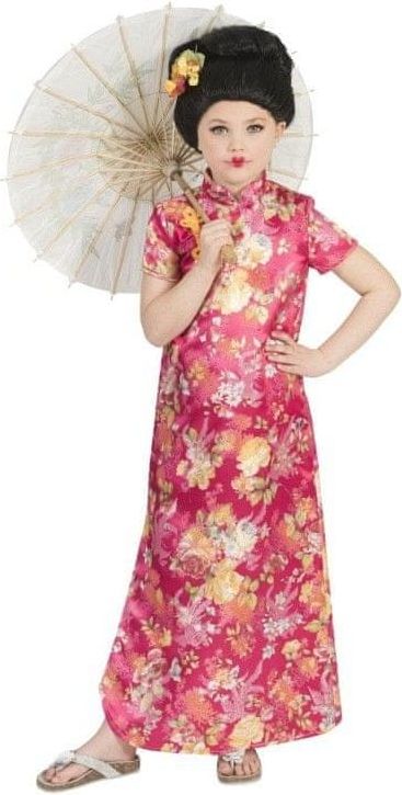 funny fashion Dětský kostým Japonka 140 - obrázek 1