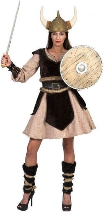 funny fashion Dámský kostým Vikingská bojovnice 44-46 - obrázek 1