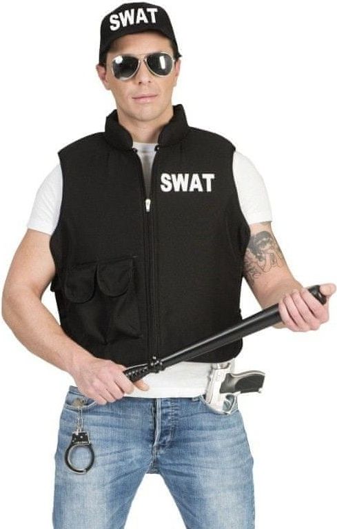 funny fashion Pánský kostým SWAT vesta - obrázek 1