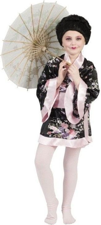 funny fashion Dětský kostým Japonská dívka kimono 164 - obrázek 1