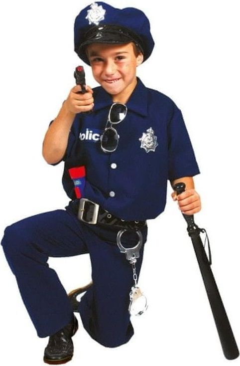 funny fashion Dětský kostým Policista Bobby 164 - obrázek 1