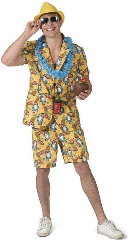 funny fashion Pánský kostým Cestovatel Havaj 52-54 - obrázek 1