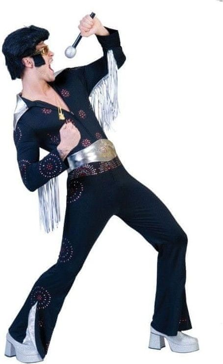 funny fashion Pánský kostým Elvis 52-54 - obrázek 1