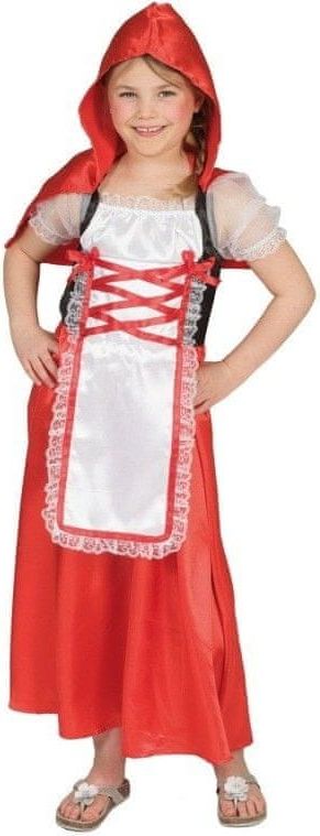funny fashion Dětský kostým Červená Karkulka 116 - obrázek 1