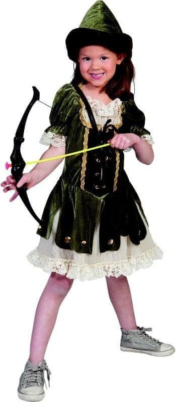 funny fashion Dětský kostým Loupežnice Robina 164 - obrázek 1