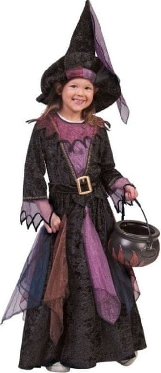 funny fashion Dětský kostým Čarodějnice Blacky 104 - obrázek 1