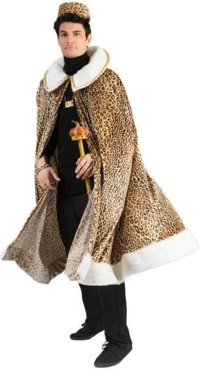 funny fashion Pánský kostým Královský plášť gepard - obrázek 1