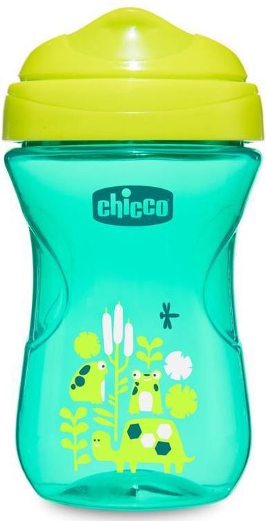 Chicco Hrneček Easy s tvrdým pítkem 266 ml, zelený 12m + - obrázek 1