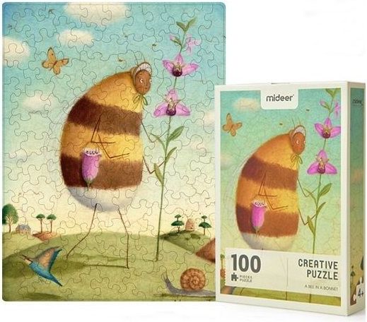 Mideer kreativní puzzle - Včelka v klobouku - obrázek 1