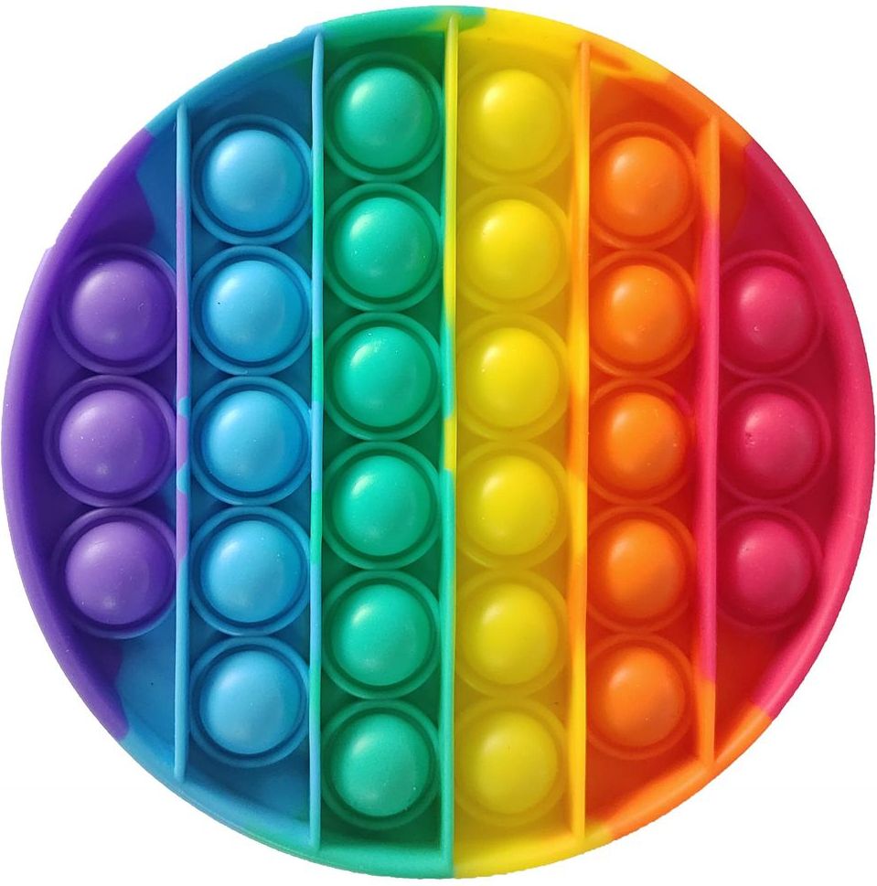 Teddies Bubble pops Praskající bubliny antistresová společenská hra kruh duha - obrázek 1