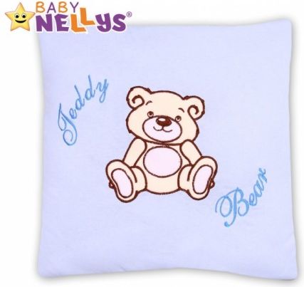 Polštářek 40x40 TEDDY BEAR Baby Nellys - sv. modrý - obrázek 1