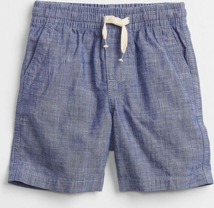 Gap Dětské kraťasy chambray pull-on shorts 12-18M - obrázek 1