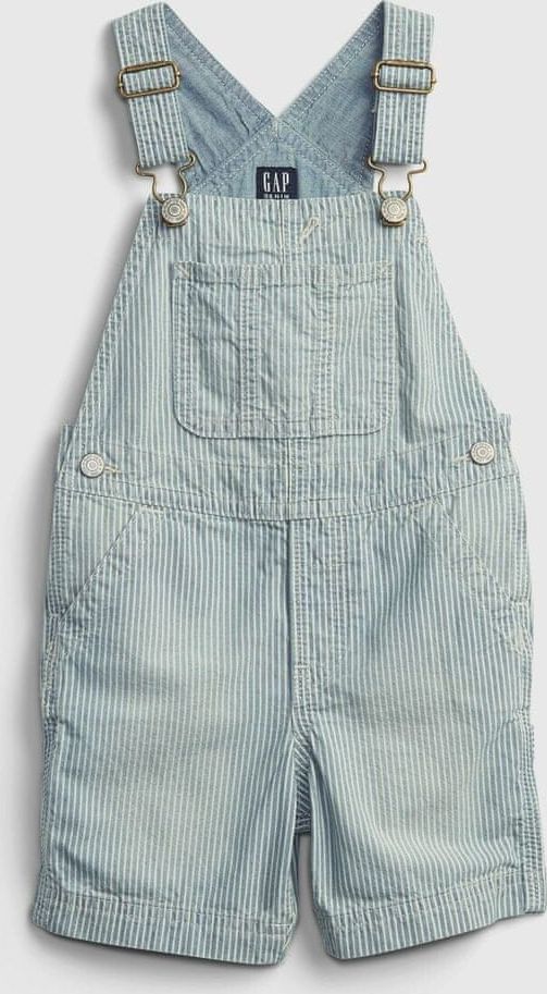 Gap Dětské džínové kraťasy s laclem shortall 18-24M - obrázek 1