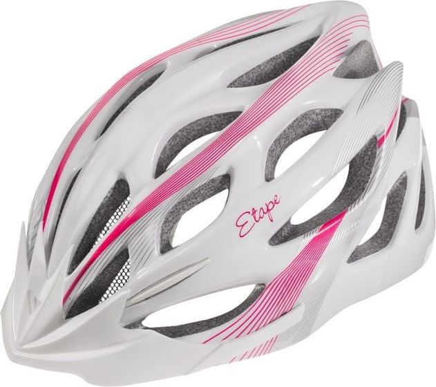 Etape Dámská cyklistická helma Etape VESPER bílá/růžová vel.S/M - obrázek 1