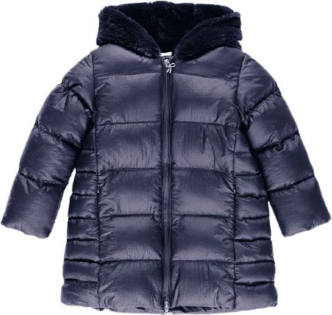 Boboli dívčí zimní kabát French Glamour 104 tmavě modrá - obrázek 1