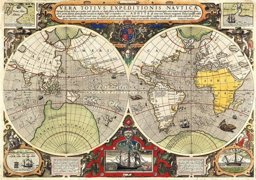 Clementoni Puzzle Antická námořní mapa 6000 dílků - obrázek 1