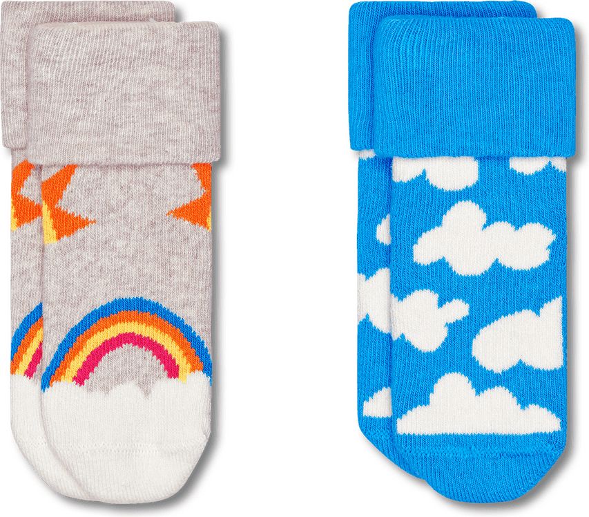 Happy Socks 2pack dětské ponožky After Sun Terry Socks 13 - 15 vícebarevná - obrázek 1