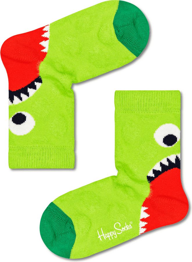 Happy Socks dětské ponožky Kids Hungry Heel Sock 24 - 26 zelená - obrázek 1