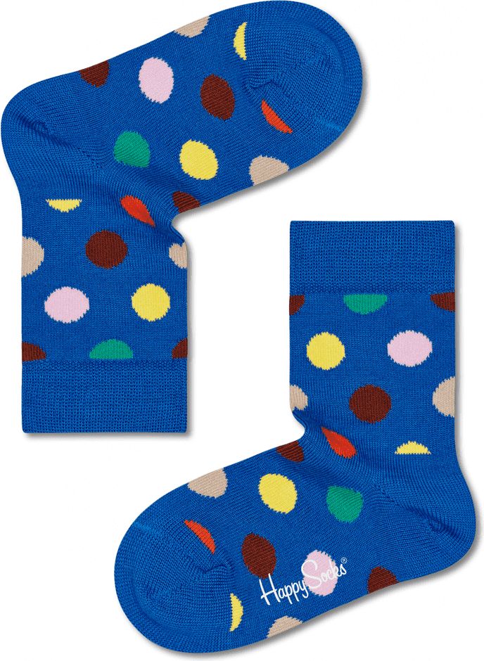 Happy Socks dětské ponožky Kids Wool Big Dot Sock 24 - 26 modrá - obrázek 1