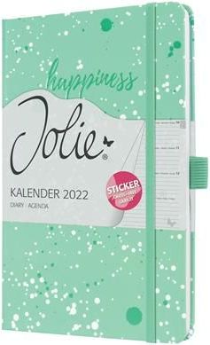 Sigel Diář "Jolie", zelená, A5, týdenní, D/GB/F/NL (ne v češtině), 2022, tvrdé desky, J2303 - obrázek 1