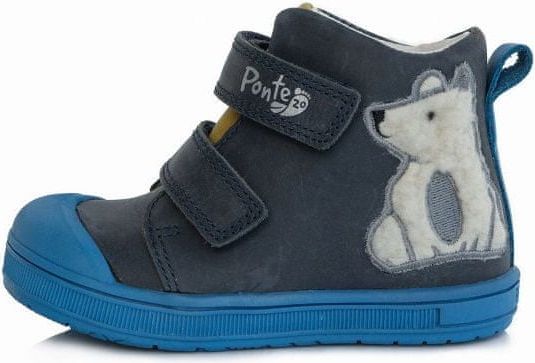 Ponte 20 chlapecká kožená kotníčková obuv PP121A-DA03-1-492 22 tmavě modrá - obrázek 1