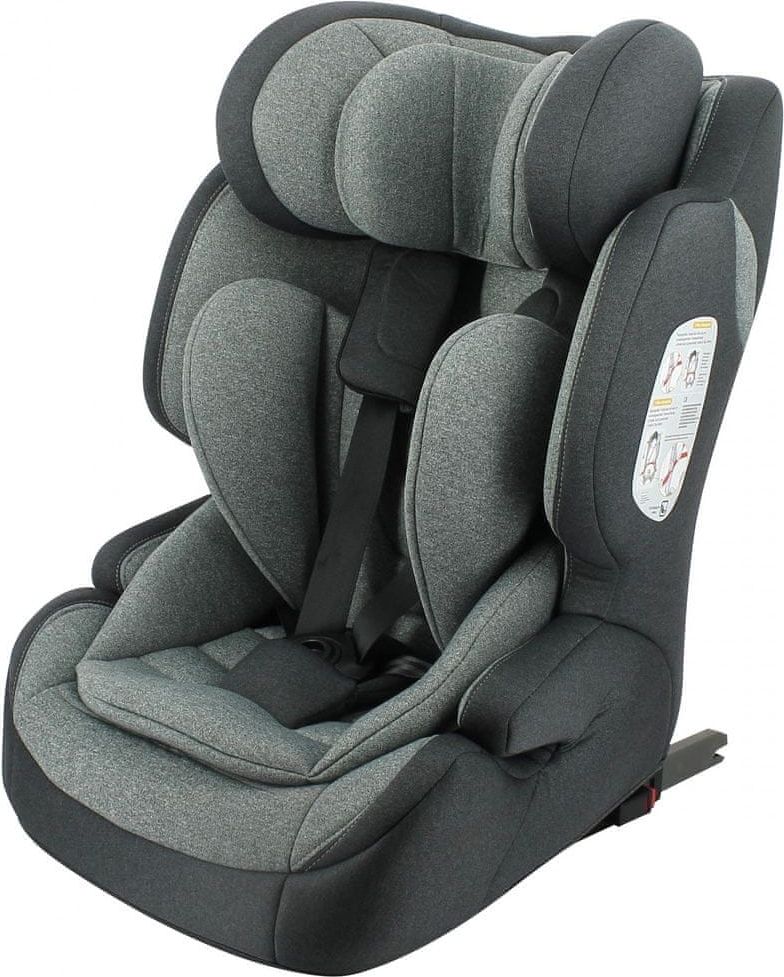 MIGO Autosedačka PLUTO I-SIZE (76 - 150 cm) 2021 BLACK GREY - obrázek 1