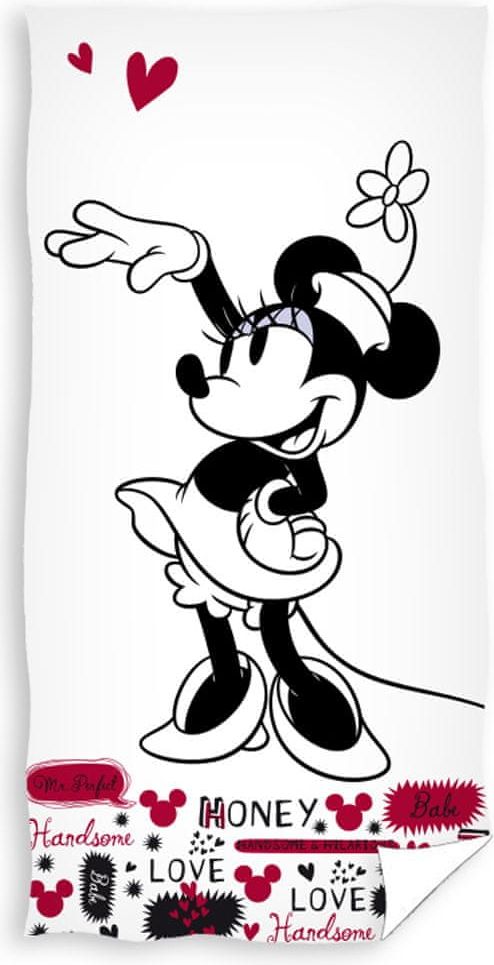 Carbotex · Plážová osuška Zamilovaná Minnie Mouse - Disney 70 x 140 cm - obrázek 1