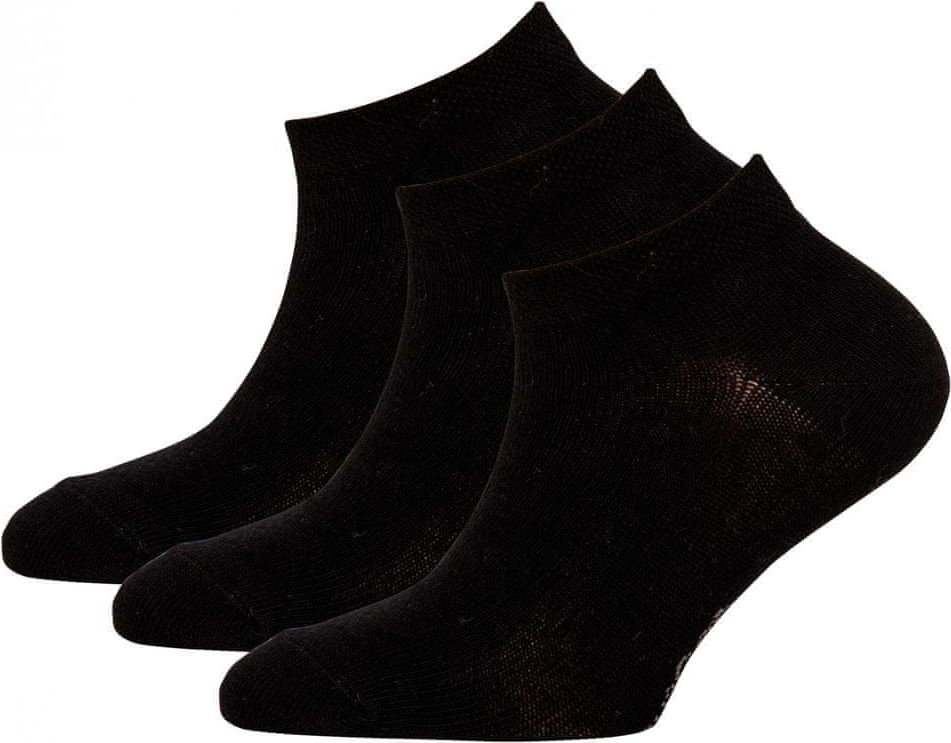EWERS dětský 3pack kotníčkových ponožek 29291 27-30 černá - obrázek 1