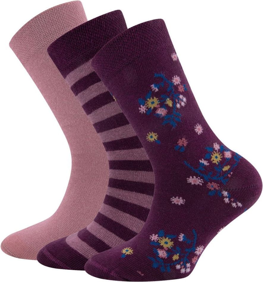 EWERS dívčí 3pack ponožek 201338 23-26 růžová - obrázek 1