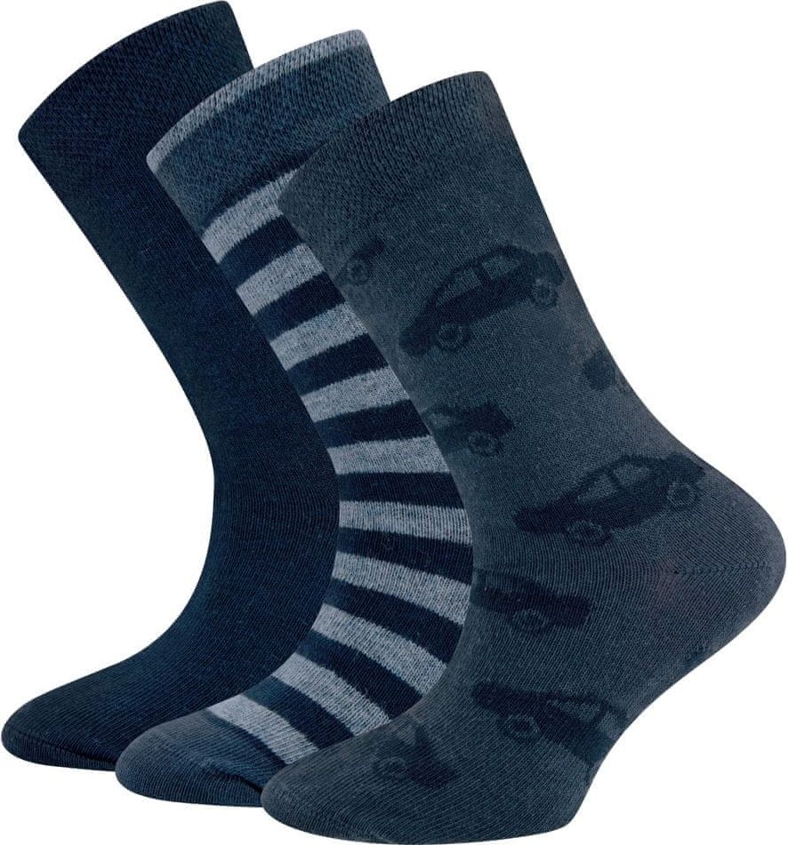 EWERS chlapecký 3pack ponožek 201342 23-26 tmavě modrá - obrázek 1