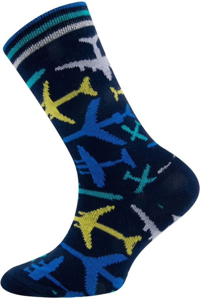 EWERS chlapecké ponožky - letadlo 201343 23-26 tmavě modrá - obrázek 1
