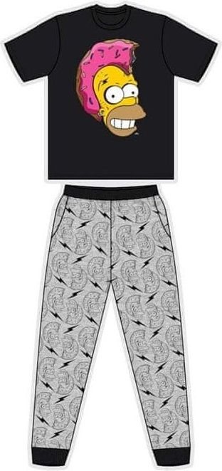 TDP TEXTILES Pánské bavlněné pyžamo HOMER SIMPSON Punk S (small) - obrázek 1