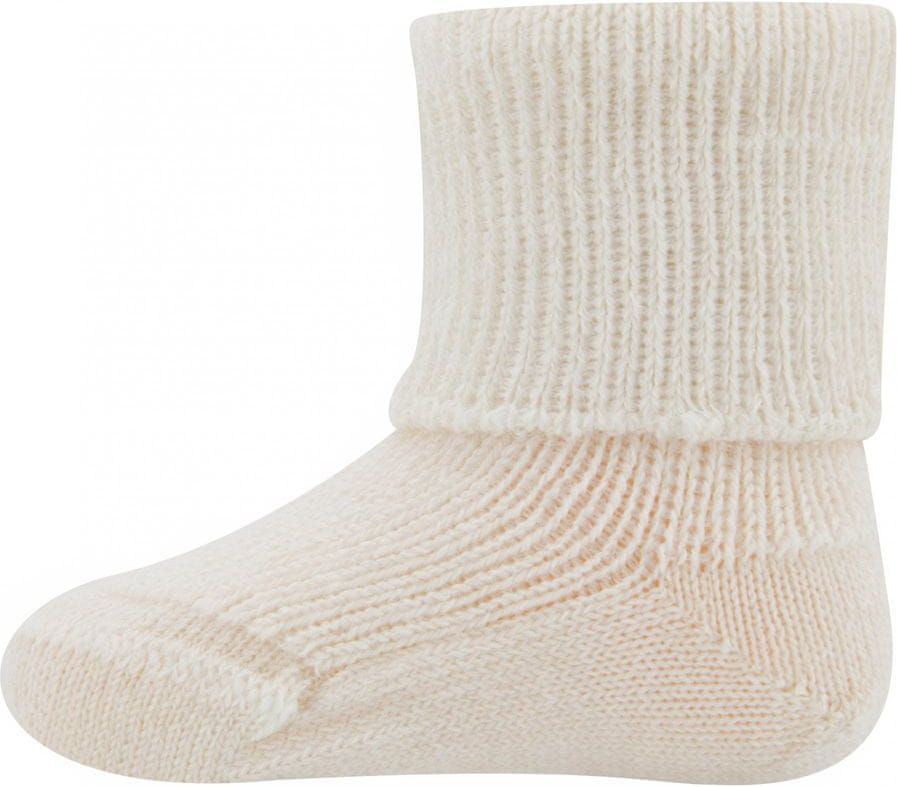 EWERS dětské vlněné ponožky s certifikátem GOTS 203001 16-17 smetanová - obrázek 1