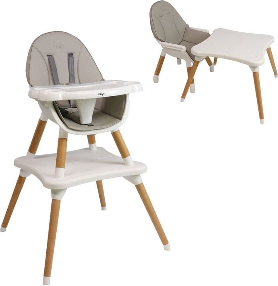 Nania Jídelní židlička EVA 2 v 1 GREY - obrázek 1