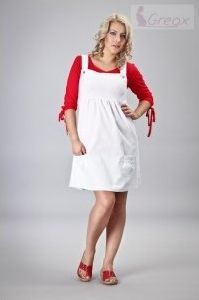 Elegantní šaty - bílá, Velikosti těh. moda XL/XXL - obrázek 1
