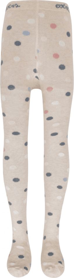 EWERS dívčí punčocháče s puntíky z organické bavlny 901164 98 béžová - obrázek 1