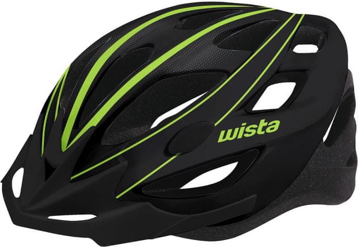 Wista Cyklistická přilba WISTA HardShell černá/zelená – 80153 S/M 55-58 cm - obrázek 1