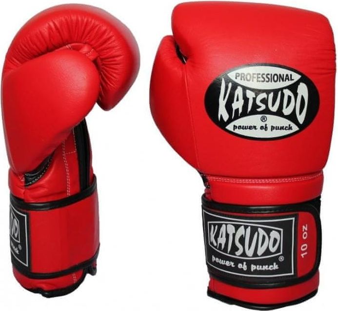 Katsudo KATSUDO Boxerské rukavice PROFESIONÁL II - červené - obrázek 1