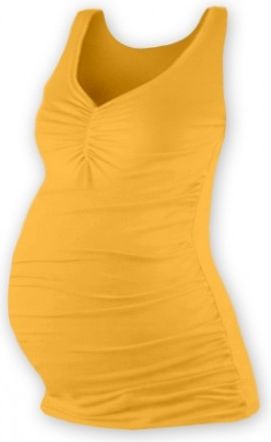 Těhotenský topík JOLANA - sv. oranžová, Velikosti těh. moda S/M - obrázek 1