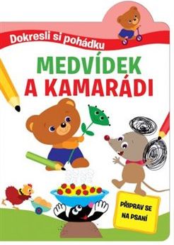 Dokresli si pohádku - Medvídek a kamarádi - obrázek 1