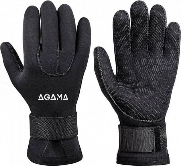 AGAMA Neoprenové rukavice CLASSIC 3 mm černá S - obrázek 1