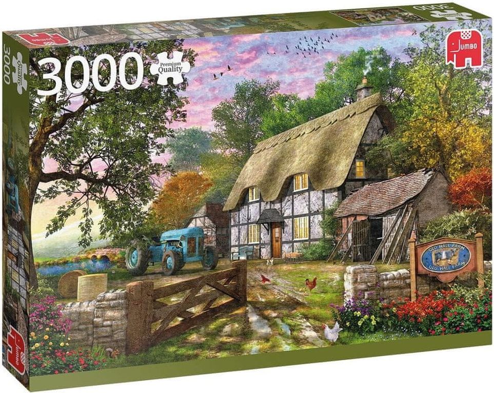 Jumbo Puzzle Chalupa farmáře 3000 dílků - obrázek 1
