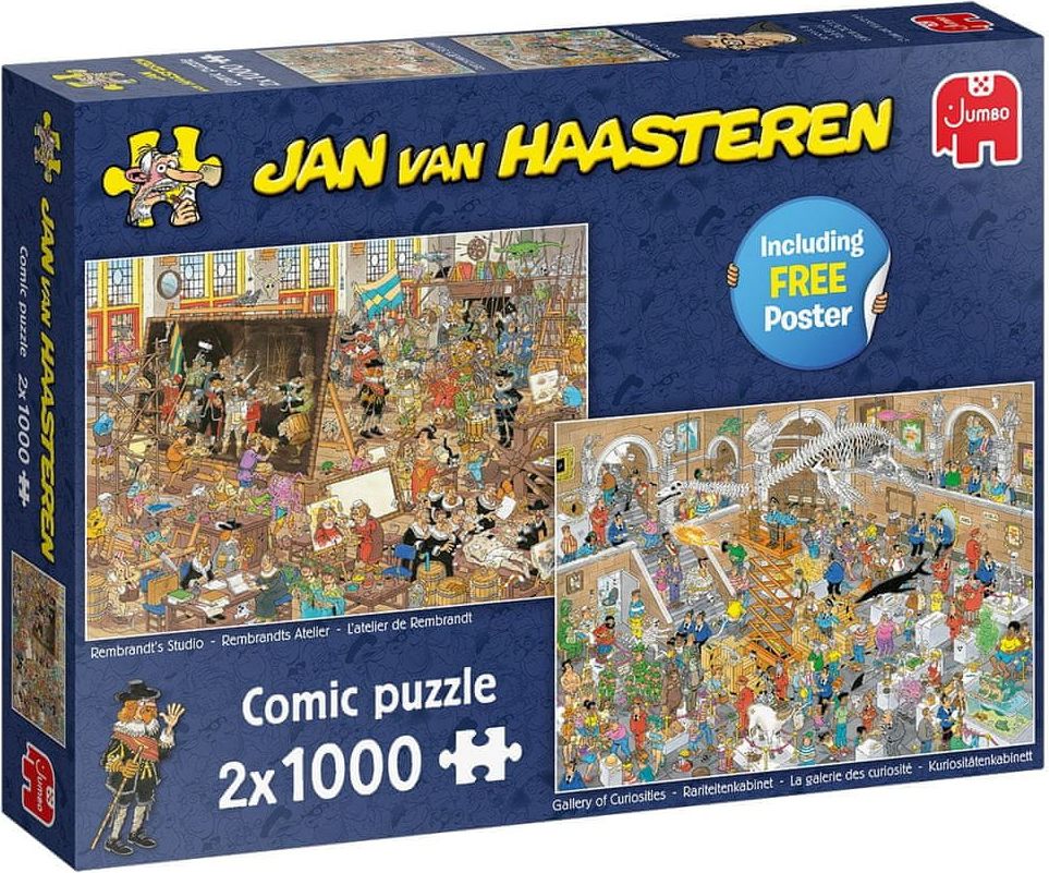 Jumbo Puzzle Výlet do muzea 2x1000 dílků - obrázek 1