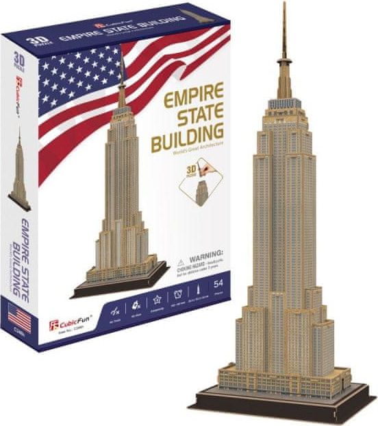 shumee Empire State Building 3D puzzle 54 prvků - obrázek 1