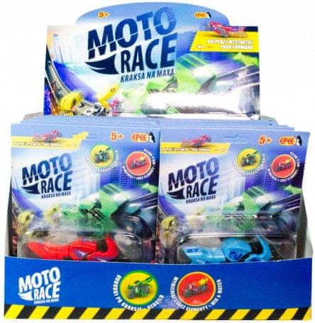 shumee Moto Race - Kraksa na max - 8,5 cm motorku na blistru. Mix 6 barev / displej 12 kusů - obrázek 1