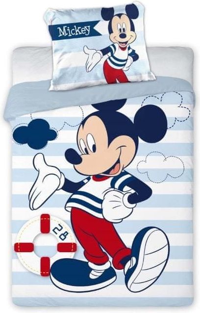 FARO Textil Dětské povlečení Mickey námořník 135x100 cm - obrázek 1
