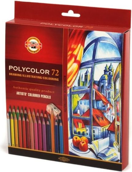 Koh-i-Noor Umělecké pastelky POLYCOLOR 72ks v krabičce 3837 - obrázek 1