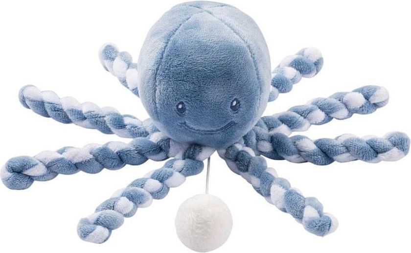 Nattou NATTOU První hrající hračka pro miminka chobotnička PIU PIU Lapidou blue infinity / light blue 0m + - obrázek 1