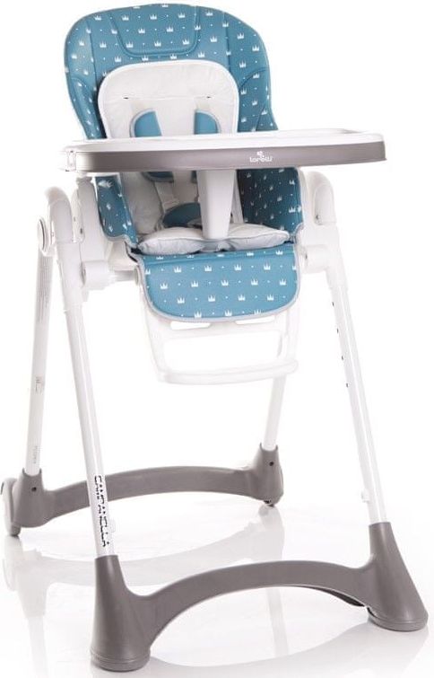Lorelli Jídelní židlička CAMPANELLA SEA BLUE CROWNS - obrázek 1