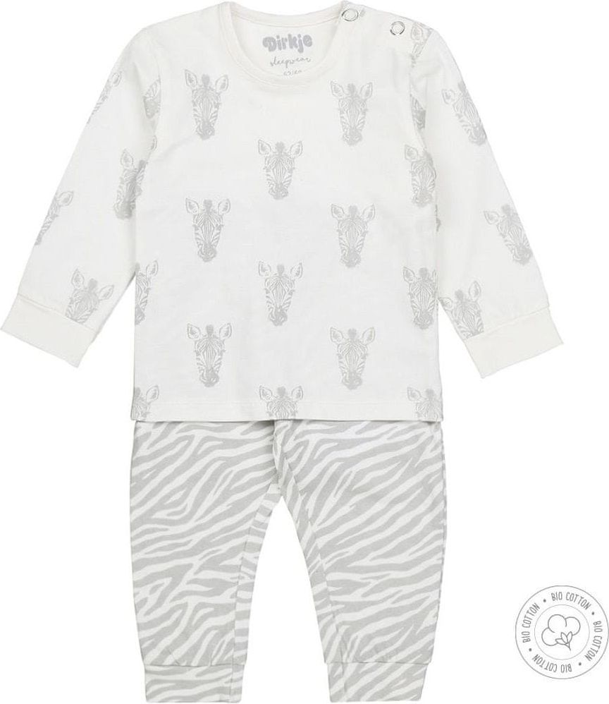 Dirkje dětské pyžamo - zebry WDB0501 50/56 bílá - obrázek 1